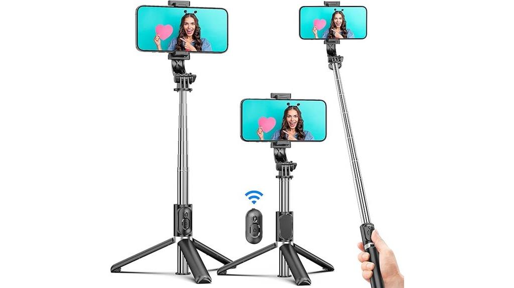 wireless remote selfie tripod