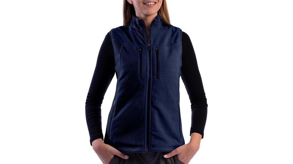 women s fleece vest designed