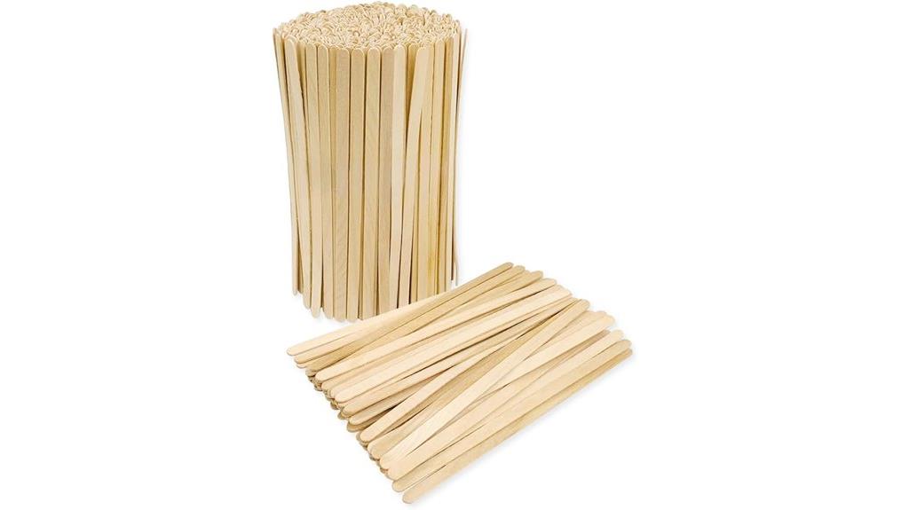 wooden coffee stirrers pack