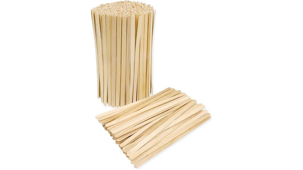 wooden coffee stirrers pack
