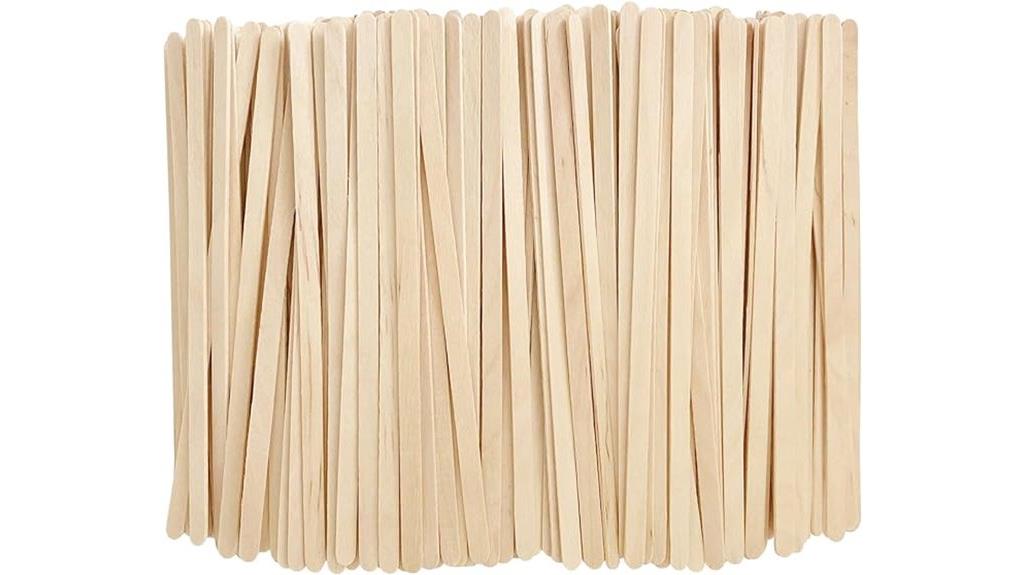 wooden coffee stirrers pack