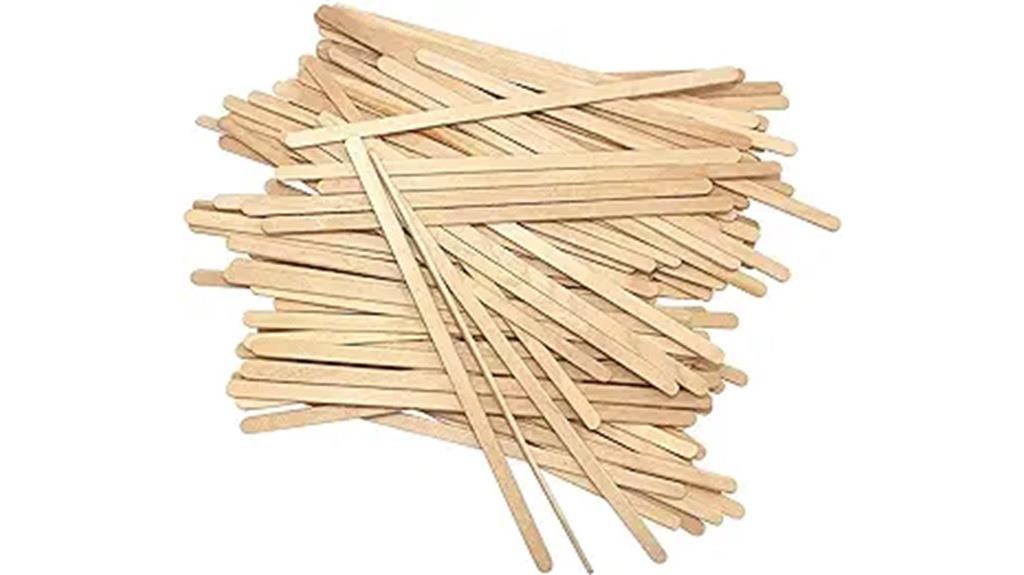 wooden disposable coffee stirrers