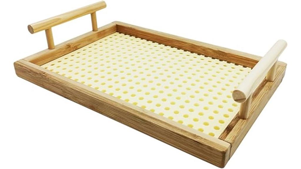 wooden serving tray handles