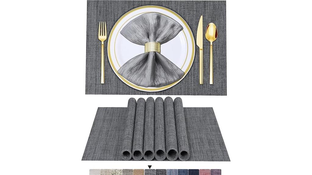 woven vinyl dining placemats