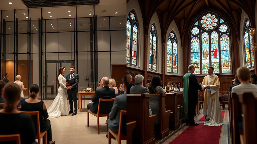 choosing civil or church wedding