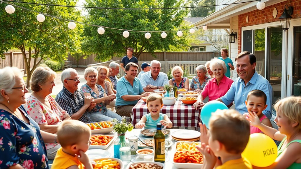 hosting a large family gathering
