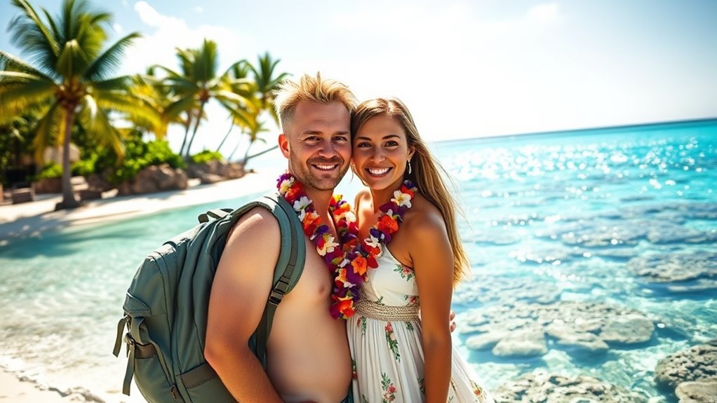 island romance from backpackers