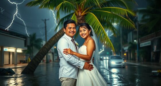 newlyweds typhoon survival