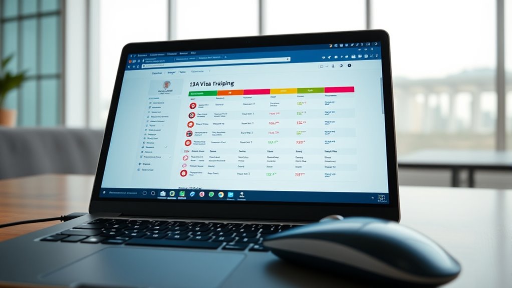 track visa application online