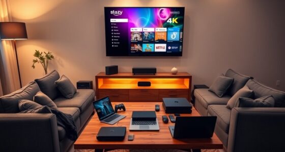 virtual movie night setup