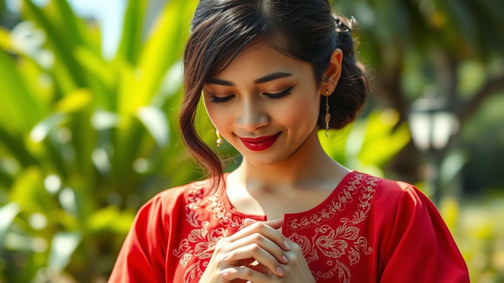 respectful and modest demeanor