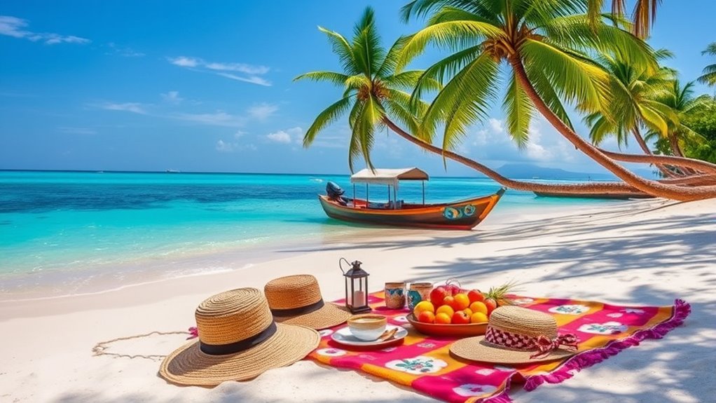 romantic island hopping and dining