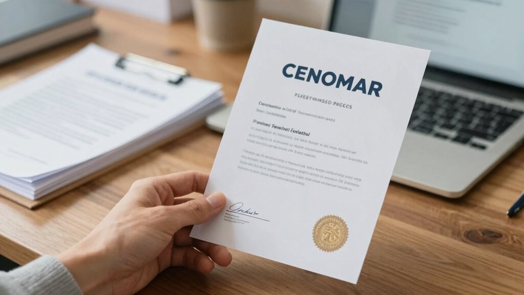 cenomar essential marital status document