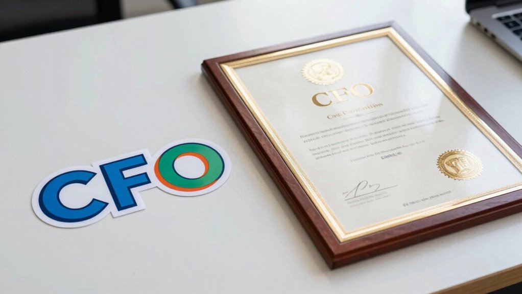 cfo sticker versus certificate