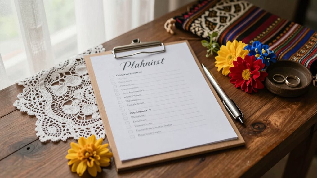 culturally blended wedding preparations