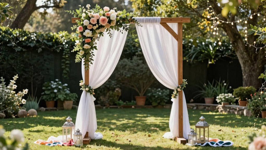 diy wedding arch customization