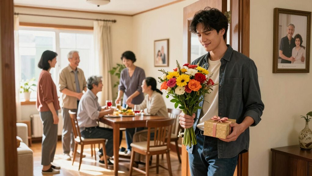 meeting her family successfully