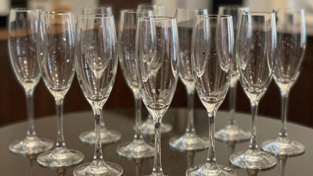 personalized vintage champagne flutes