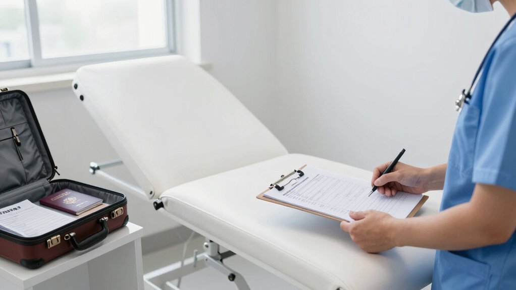 prepare for visa medical exam