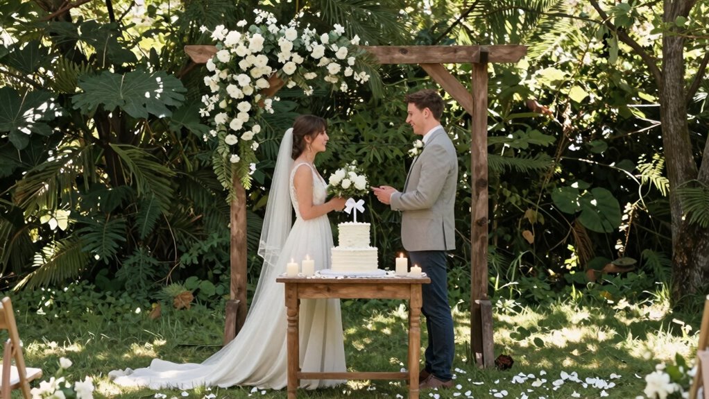 simple intimate civil wedding