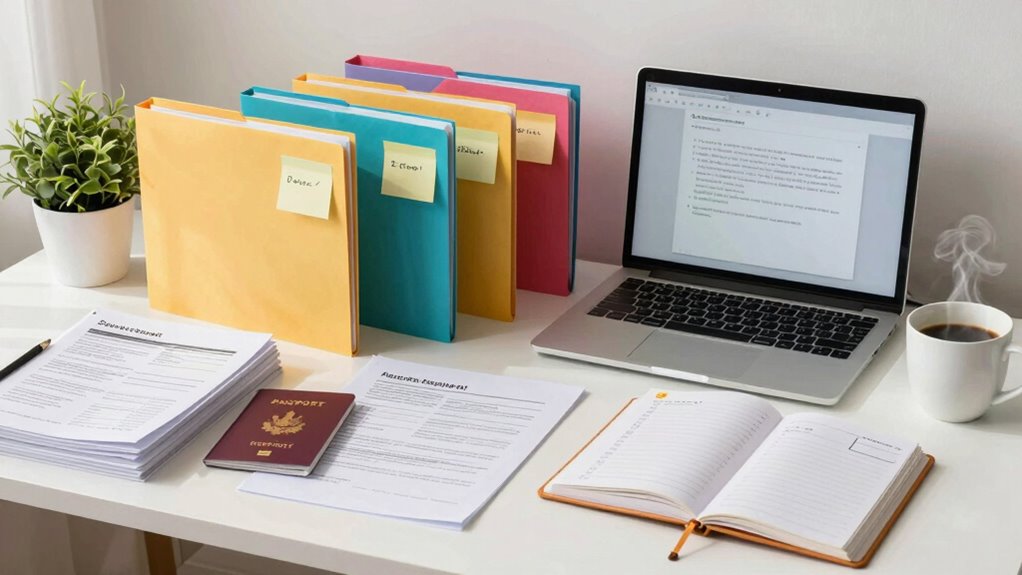 visa packet organization tips