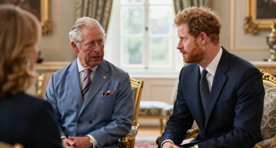 King Charles Prince Harry Meeting