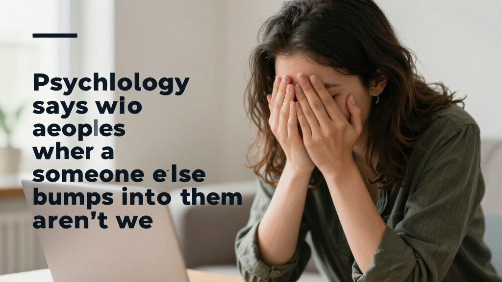 Psychology Says People Who Apologize When Someone Else Bumps Into Them Aren’t Weak, They Learned Early That Keeping The Peace Was Their Job And The Habit Outlived The House